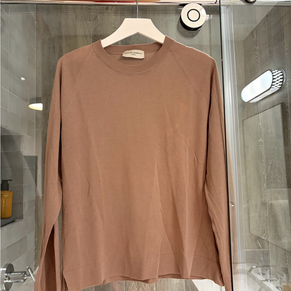 Officine Generale Brown Long Sleeve Tee